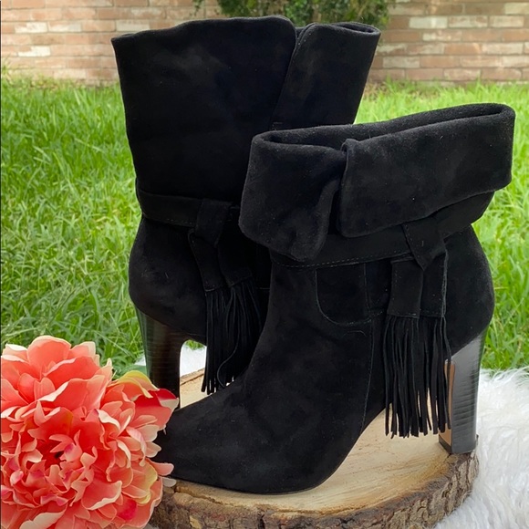 JOHNSTON & MURPHY BLACK ANKLET HIGH BOOTS - Picture 2 of 11